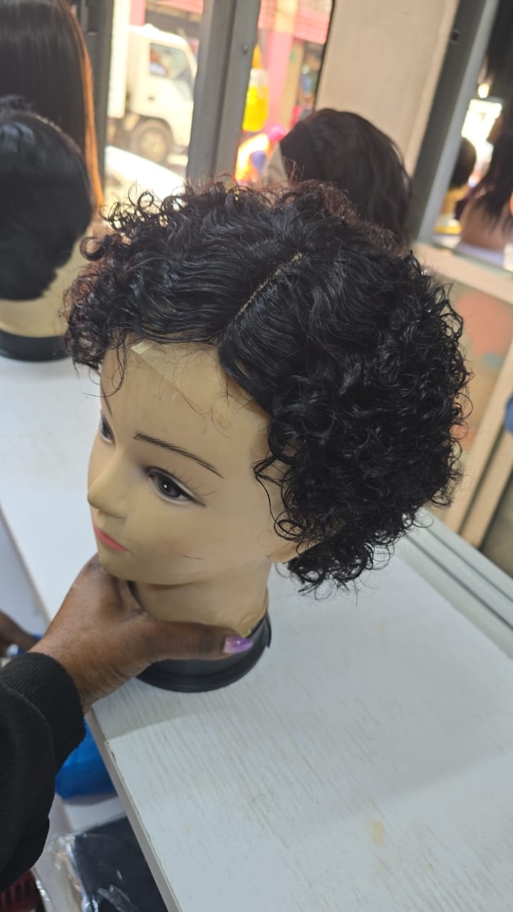 Human Closure Curkit Wig