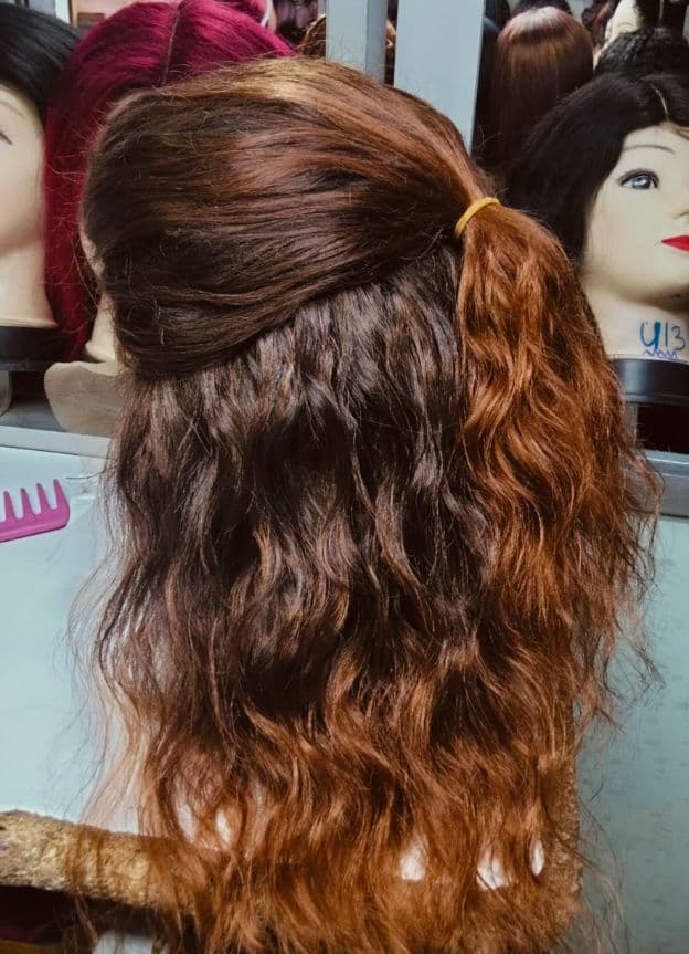 Human Blend Glueless Wig — Affordable
