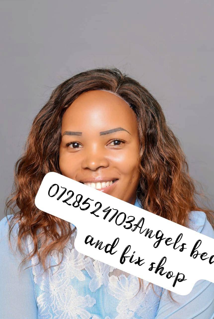 16 Inches Human Blend Wig